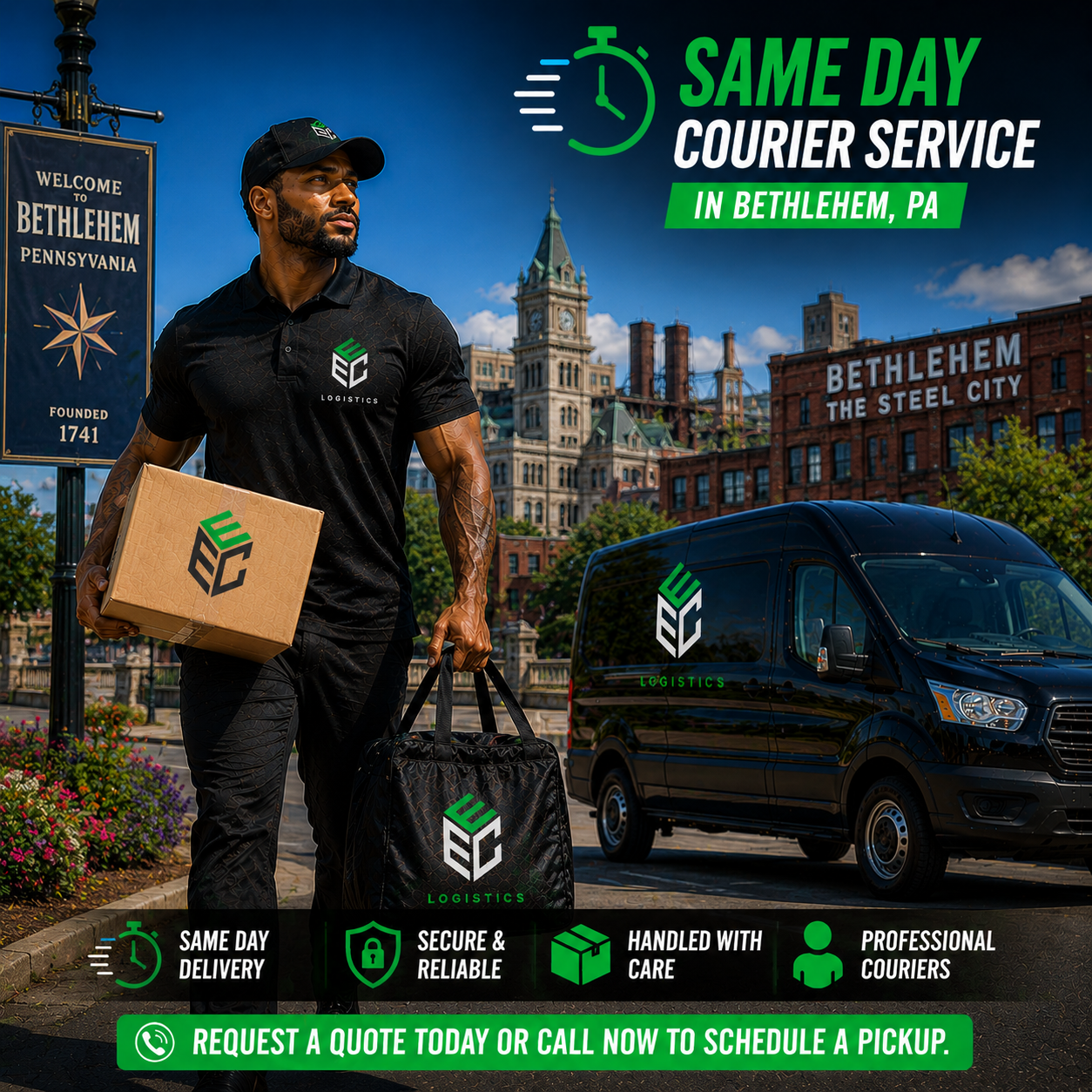 Same Day Courier Service in Bethlehem, PA