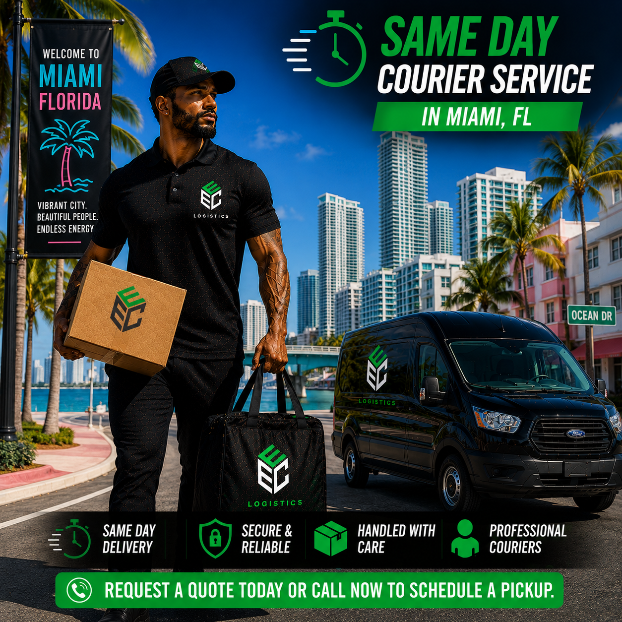 Same Day Courier Service in Miami, FL