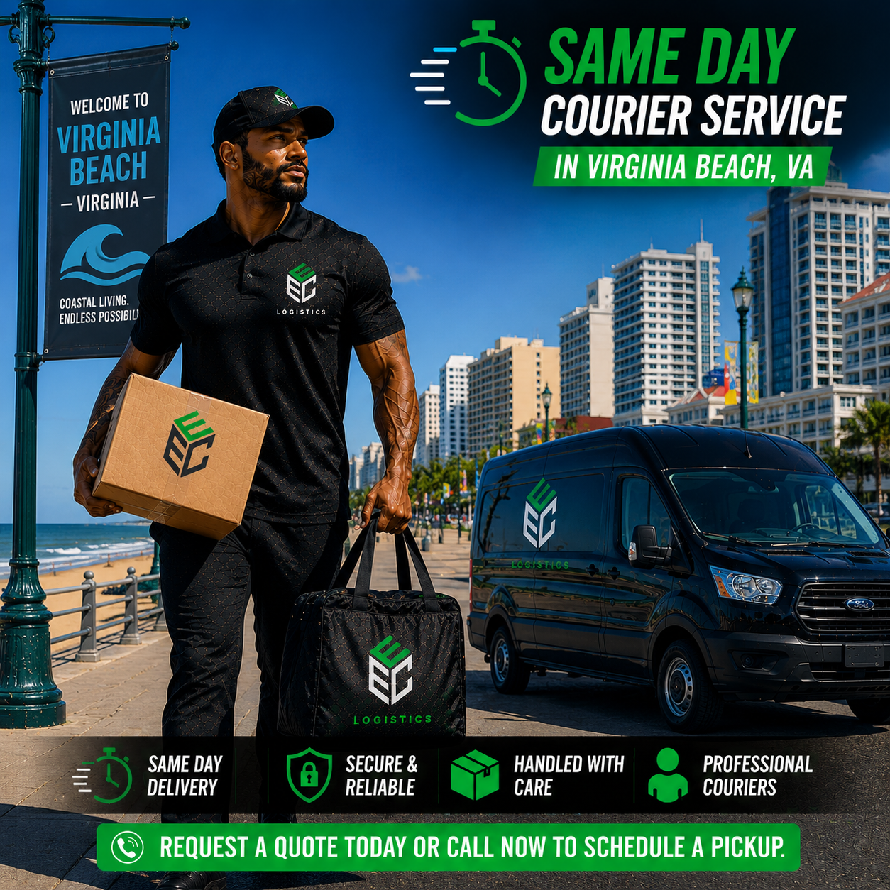 Same Day Courier Service in Virginia Beach, VA